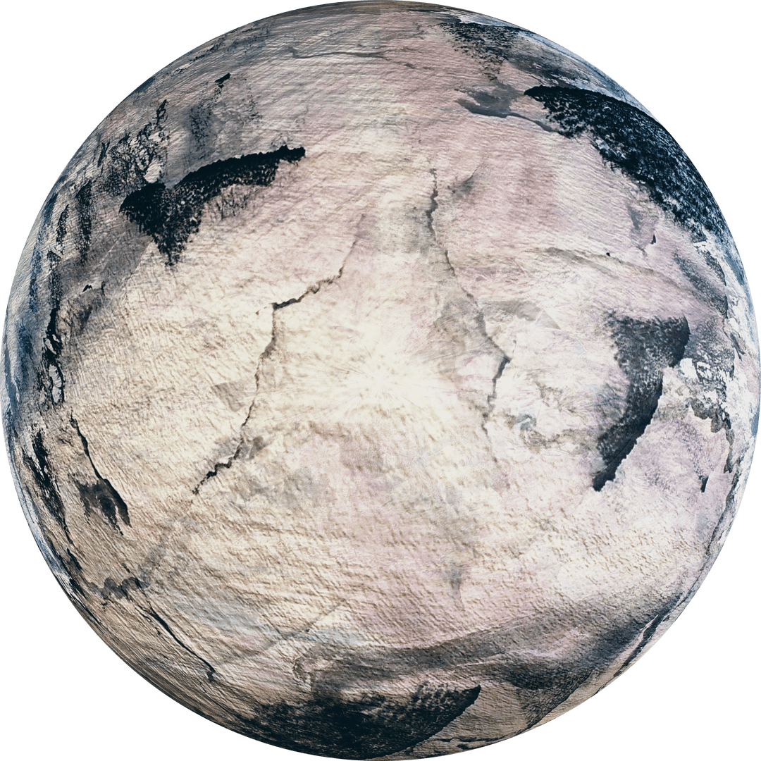 Earth Illustration on Transparent Background with Soft Abstract Texture