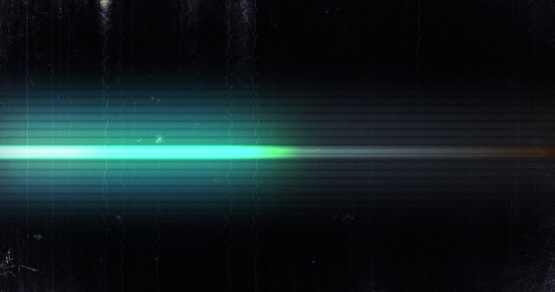 Futuristic Light Trails with Glitch Effect on Black Background