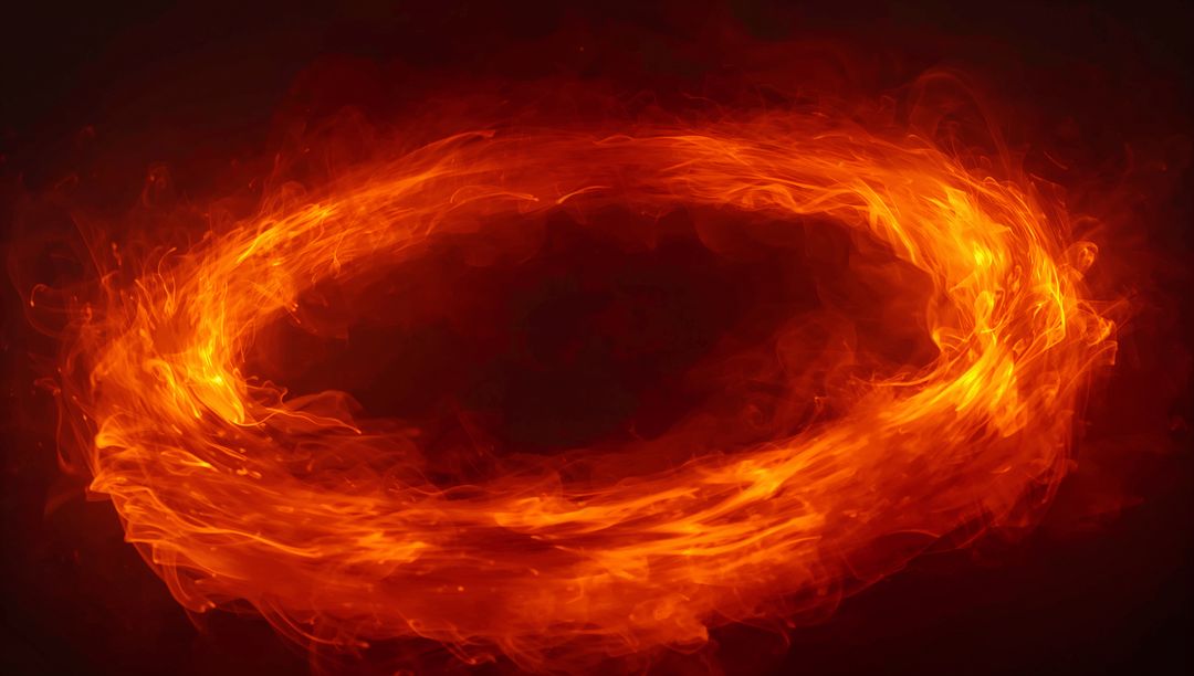 Dynamic Swirling Ring of Fiery Energy
