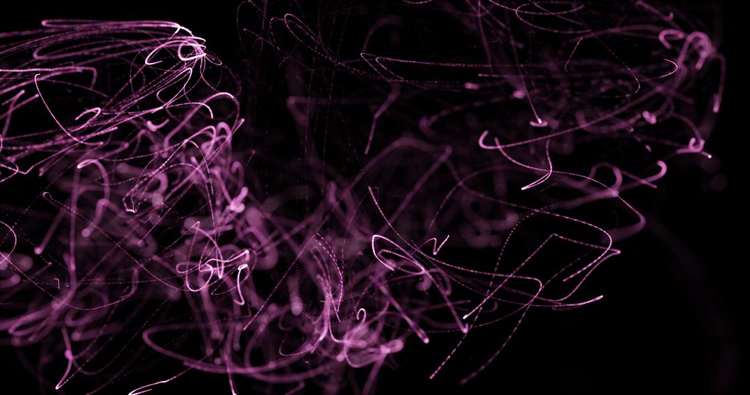 Dynamic Curves of Pink Light Trails on Dark Background - Free Images, Stock Photos and Pictures on Pikwizard.com