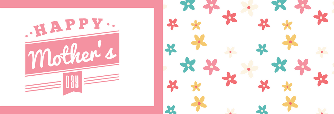 Happy Mother's Day Floral Design on Transparent Background