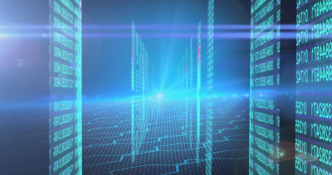 digital data flow in futuristic virtual space - Free Images, Stock Photos and Pictures on Pikwizard.com