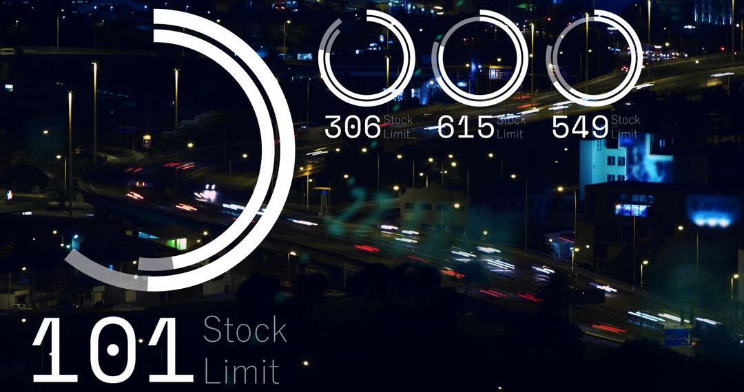 Dynamic Digital City with HUD Graph Overlay