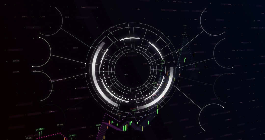 Futuristic Digital Interface with Target Hud Design