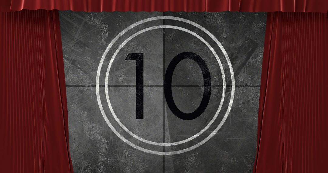 Classic Theatre Curtain Opening with Countdown Animation - Free Images, Stock Photos and Pictures on Pikwizard.com