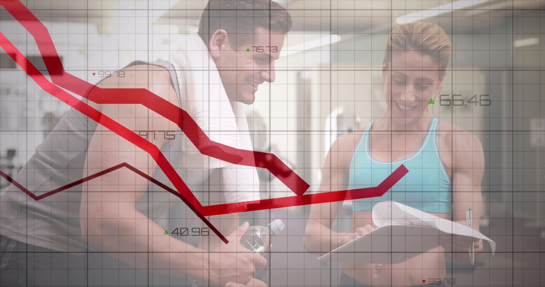 Active Lifestyle Discussion in Gym with Performance Overview