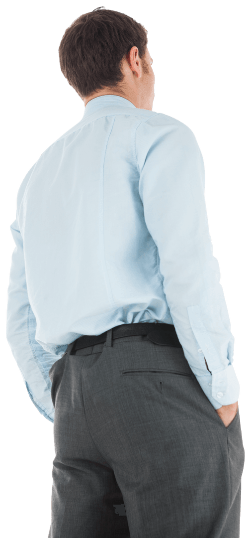 Transparent Businessman Standing Casual