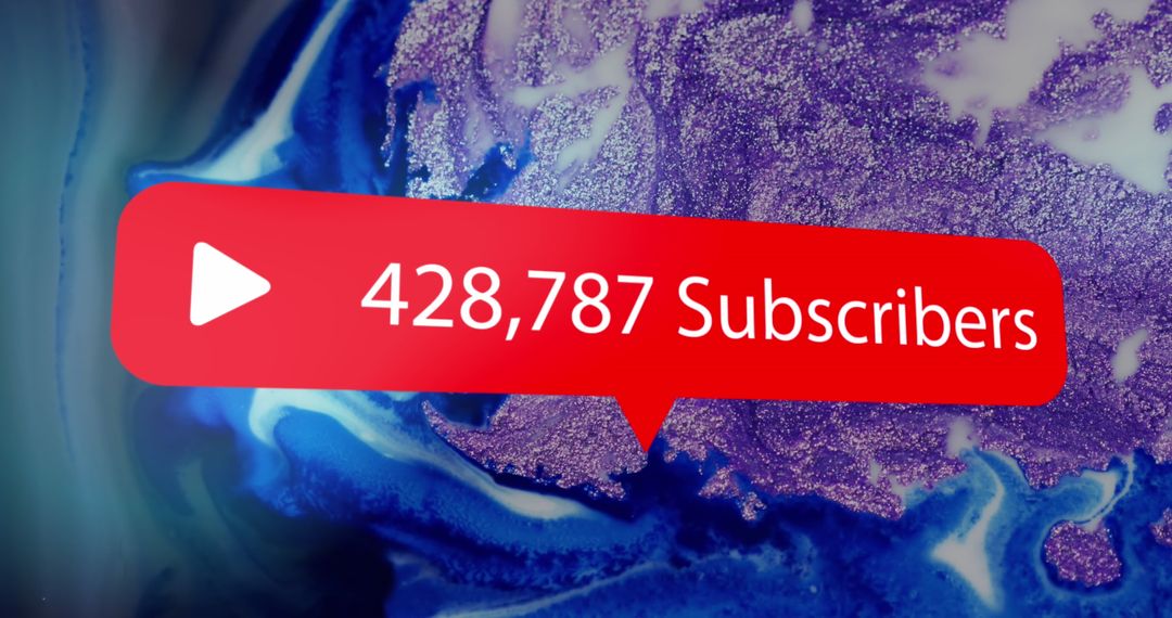 Colorful Abstract Subscriber Notification Illustration