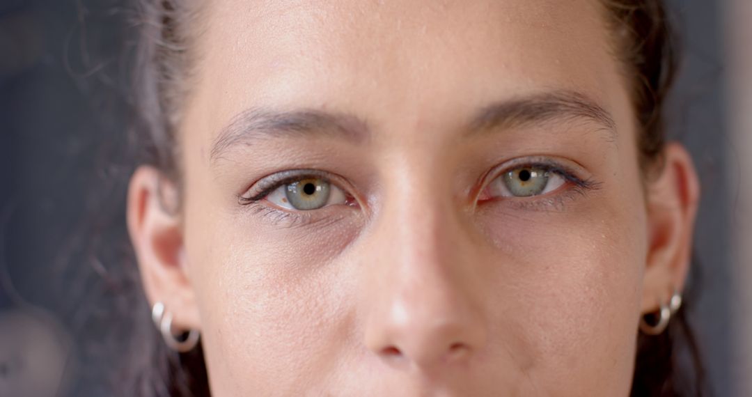 Close-up Portrait of Confident Woman Showing Determination