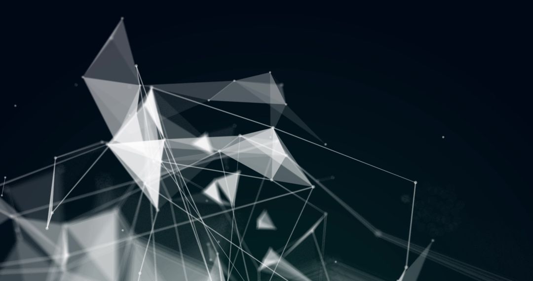 3D Plexus Network Visualizing Digital Information Flow