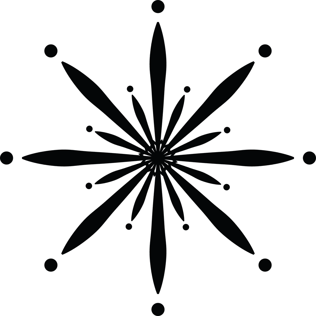 Abstract Shapes on Transparent Background for Decorative Design