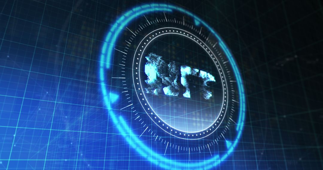 Digital NFT Concepts with Futuristic Interface