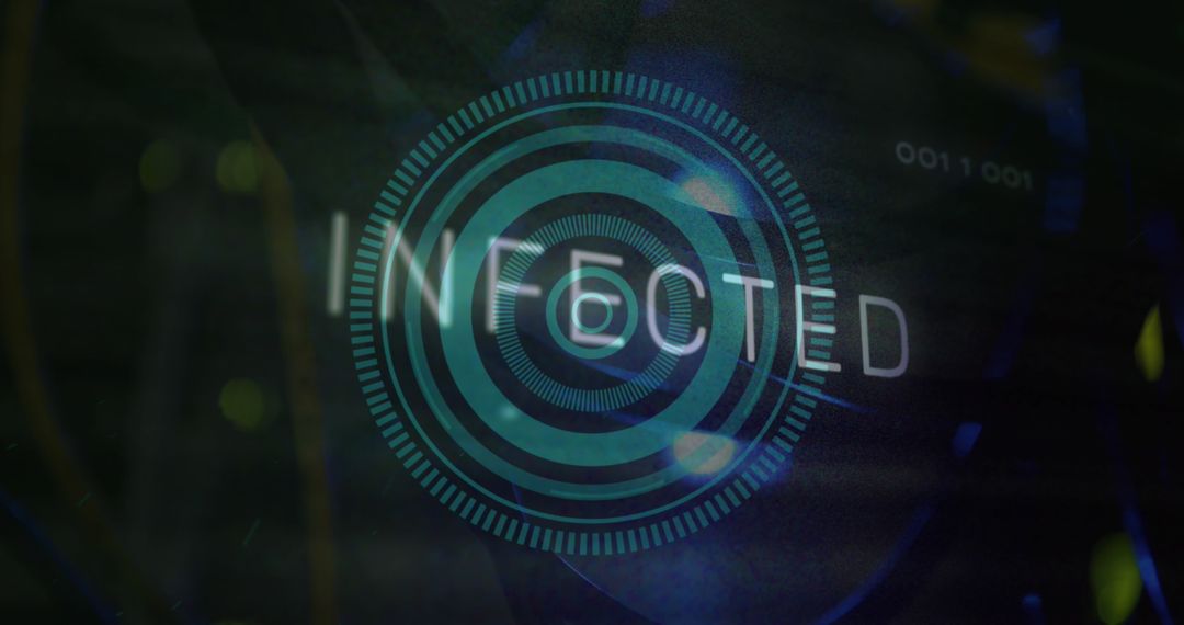 Cybersecurity Threat Warning Malware Symbol