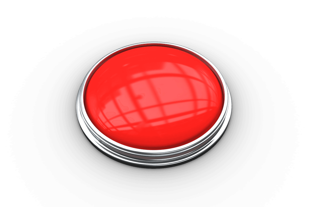Illustration of Red Button on Transparent Background for Industry Concept