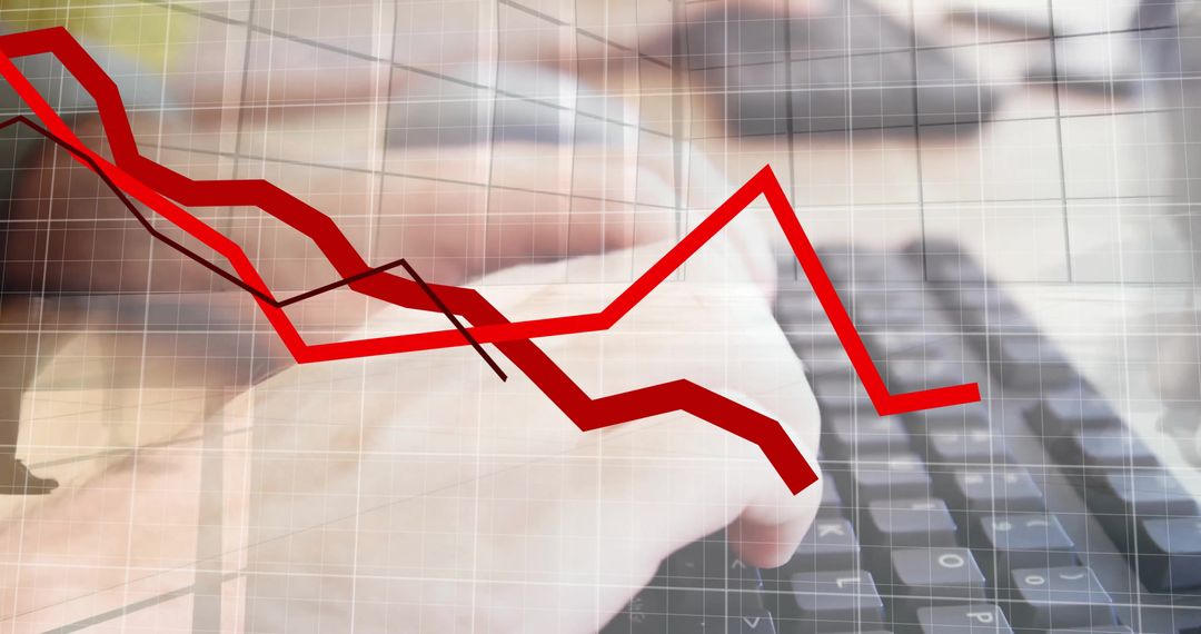Declining Business Trends and Analysts Examining Financial Data