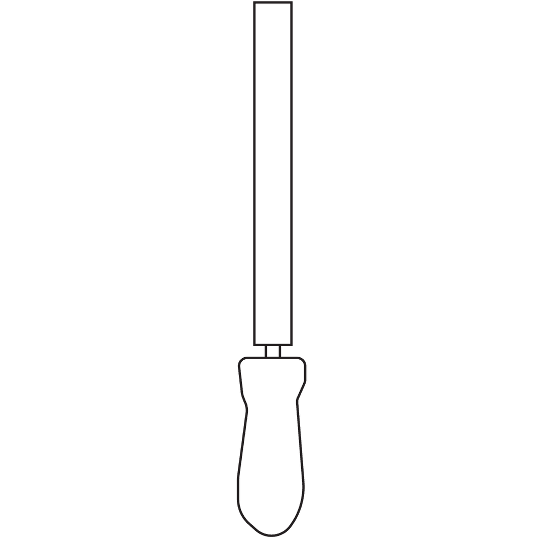 Black File Tool on Transparent Background PNG Illustration