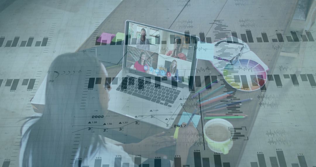 Creative Professional Engaging in Remote Work with Digital Collaboration Tools