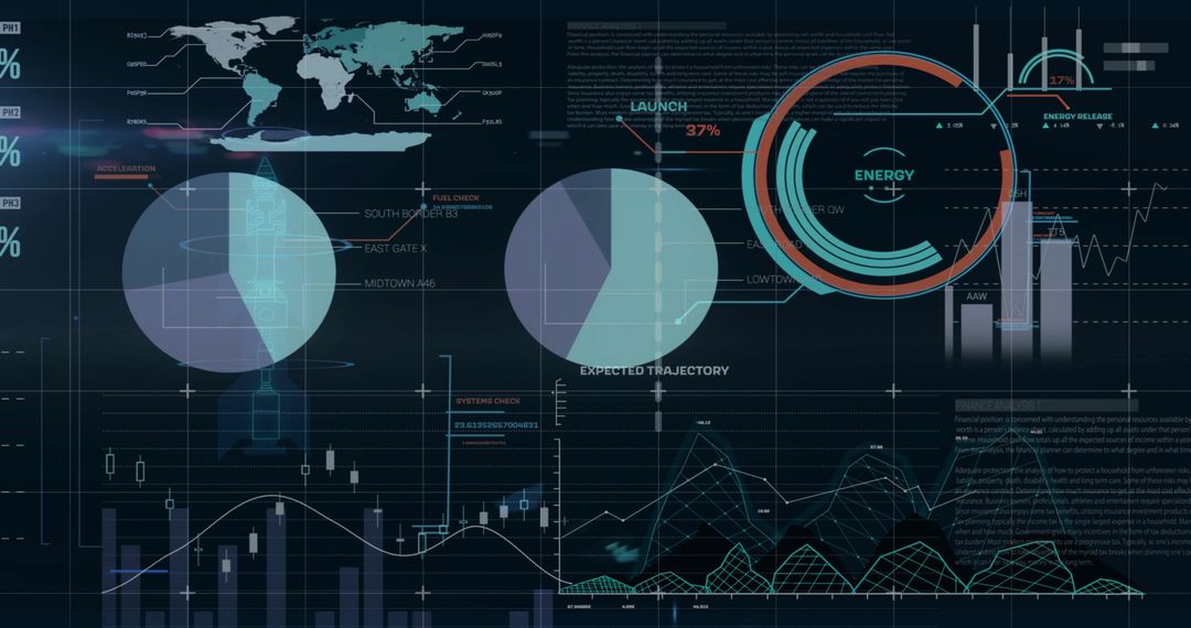Global Data Processing and Financial Analytics Visual Interface