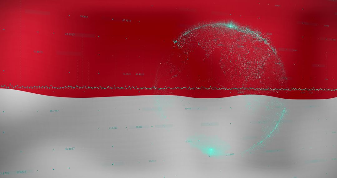 Digital Data Processing Over Indonesian Flag