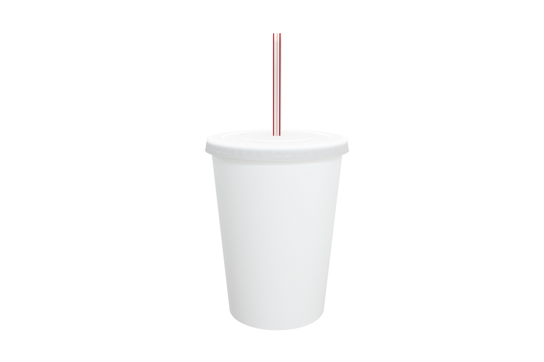 White Takeaway Cup Vector with Straw on Transparent Background - Download Free Stock Images Pikwizard.com