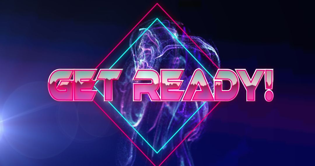 Bright Neon Digital Banner with Futuristic Vibes