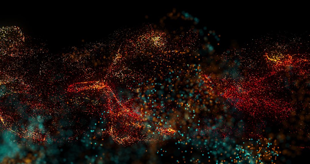 Dynamic Swirling Particles Illustration