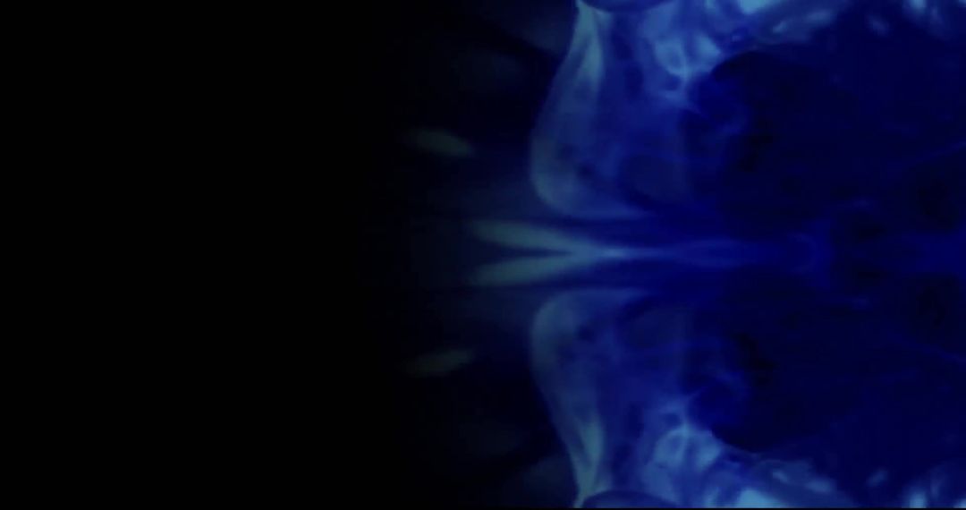 Abstract Vibrant Blue Light Trails on Dark Background