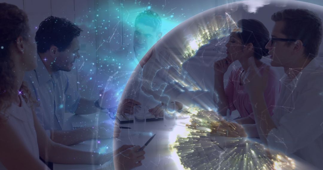 Global Business Meeting with Digital Overlay Innovations