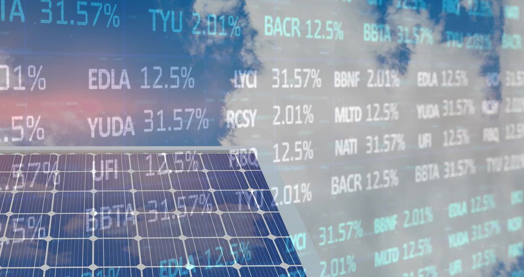 Robotic Hand Interacting with Solar Energy and Finance Display