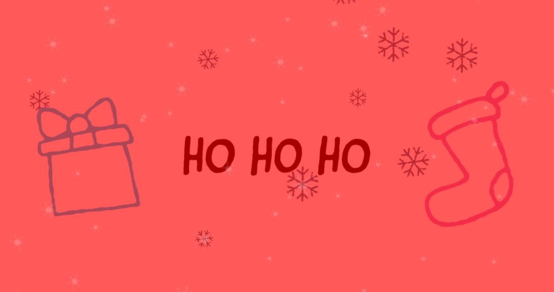 Festive Christmas Background with Snowflakes and Decorations