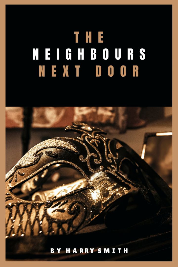 Mystery Novel Cover Design Featuring Ornate Mask