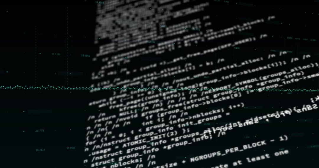 futuristic binary code data on digital screen - Free Images, Stock Photos and Pictures on Pikwizard.com