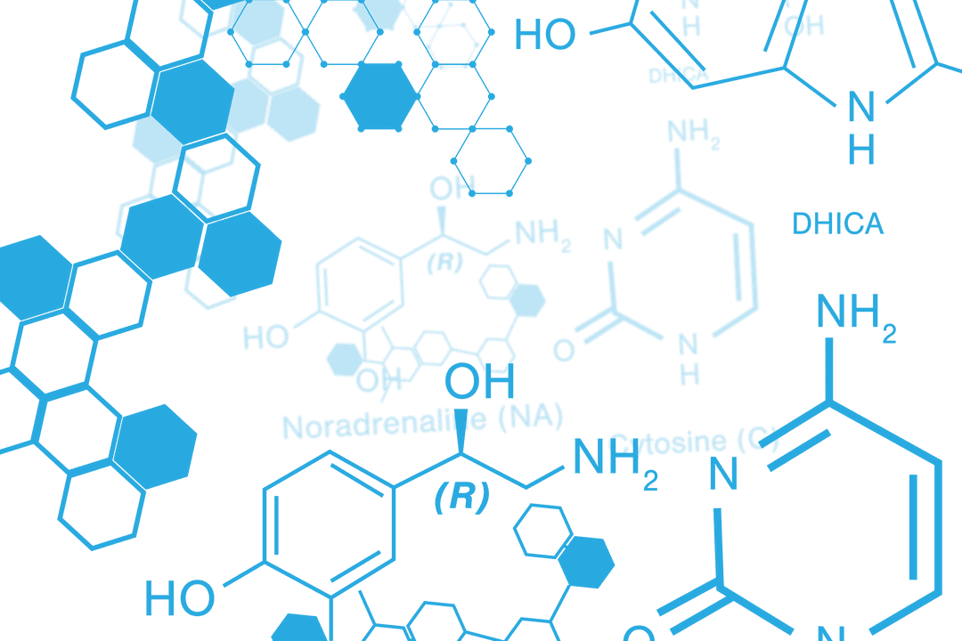 Transparent Molecular Structure Diagrams Illustration for Science Concepts