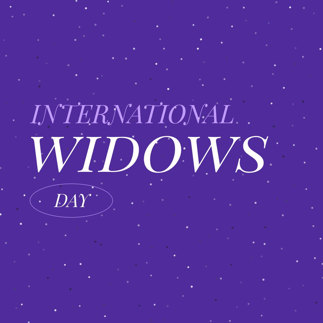 International Widows Day Awareness Celebration Banner