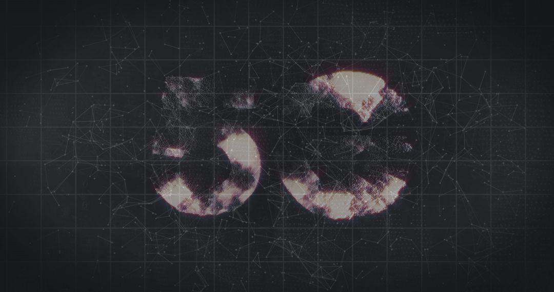 Futuristic 5G Technology Wallpaper with Digital Interface