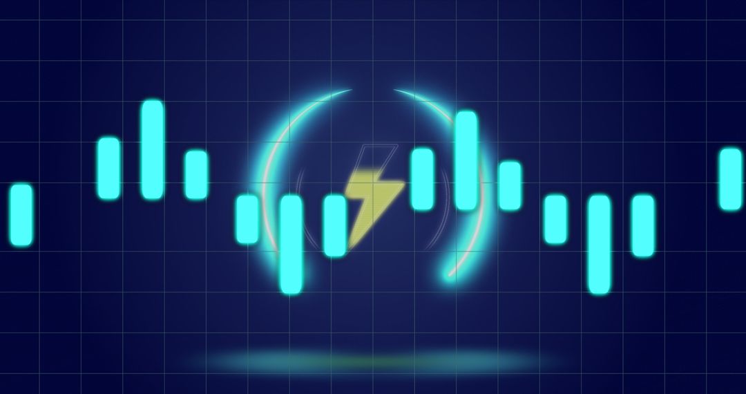 Abstract Financial Graph With Energy Theme