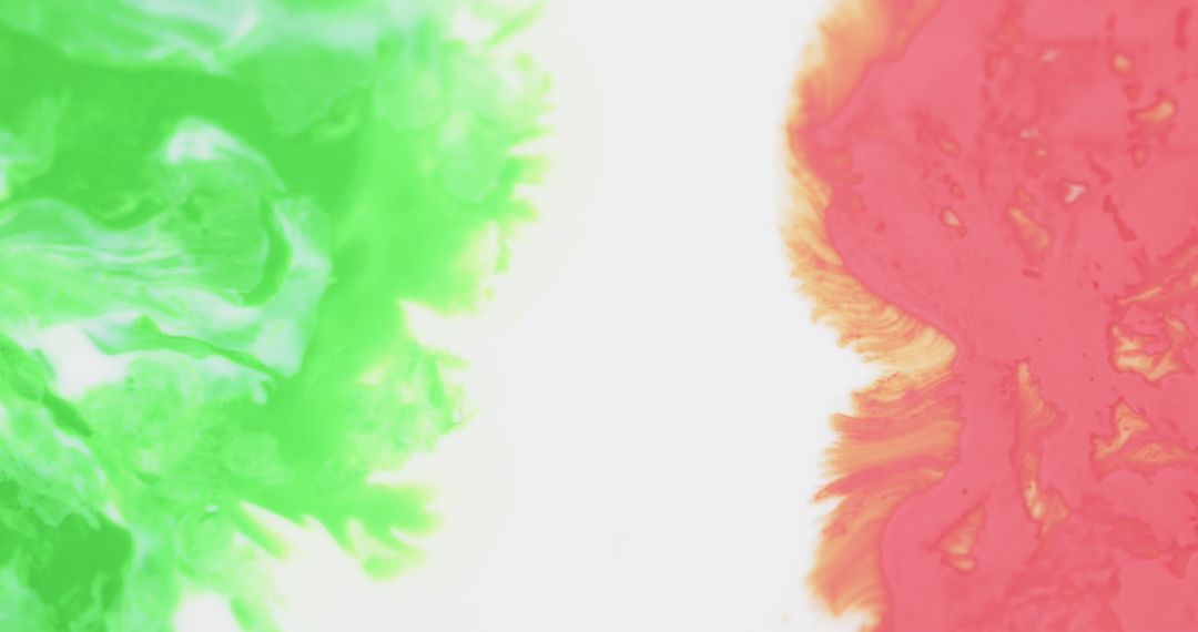 Colorful Abstract Painting with Flowing Shapes