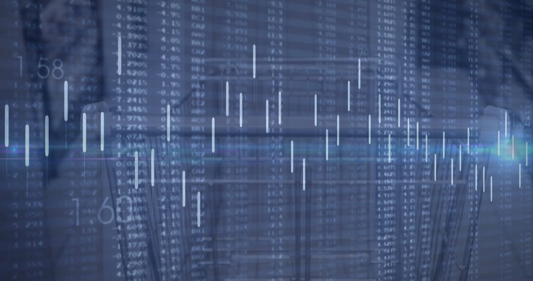 Abstract Digital Stock Market Chart with Financial Data