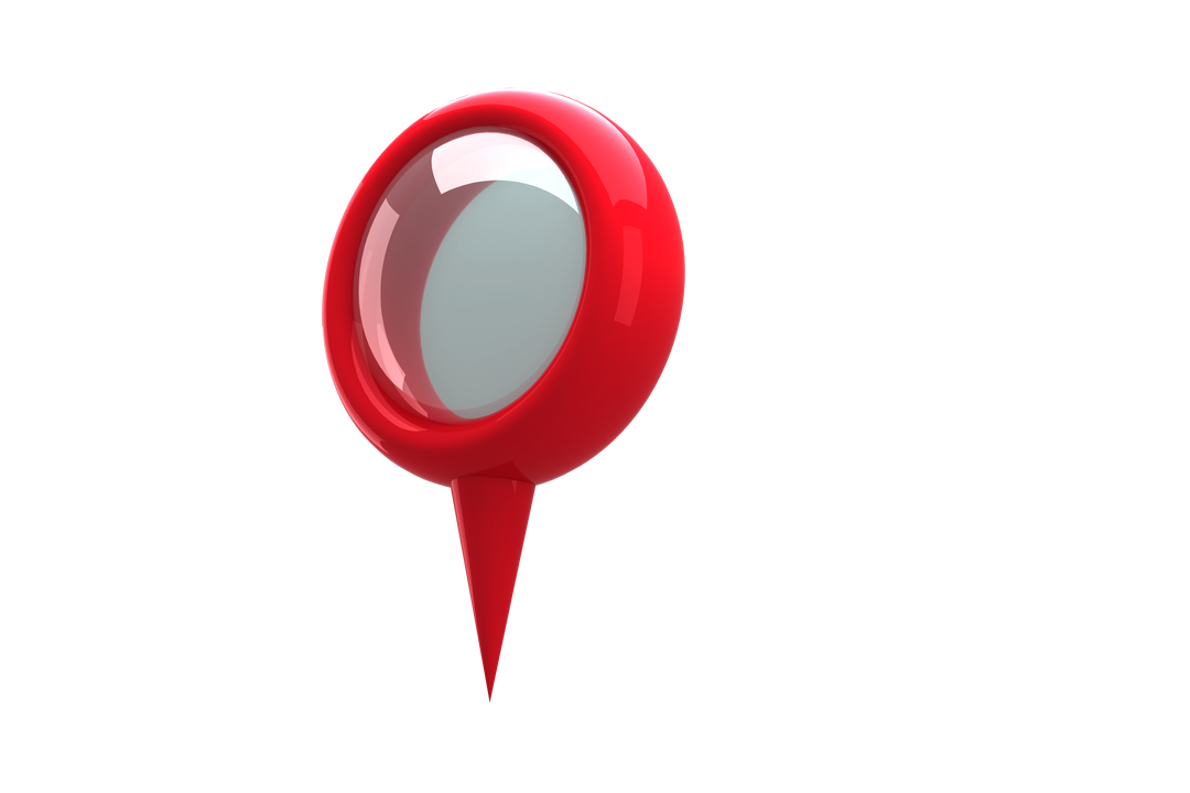 Transparent Red Navigation Marker for Maps and Guides - Download Free Stock Images Pikwizard.com