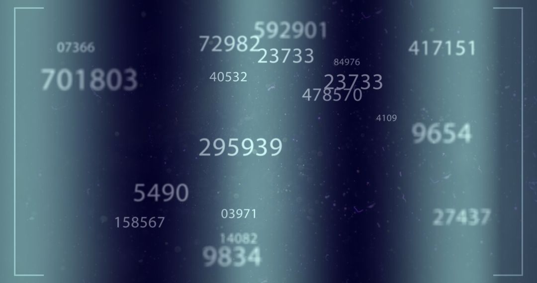 Futuristic Digital Analysis with Glitch Effect and Random Numbers