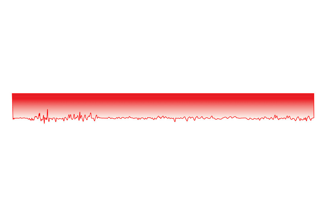 Red Heartbeat Monitor Chart on Transparent Background