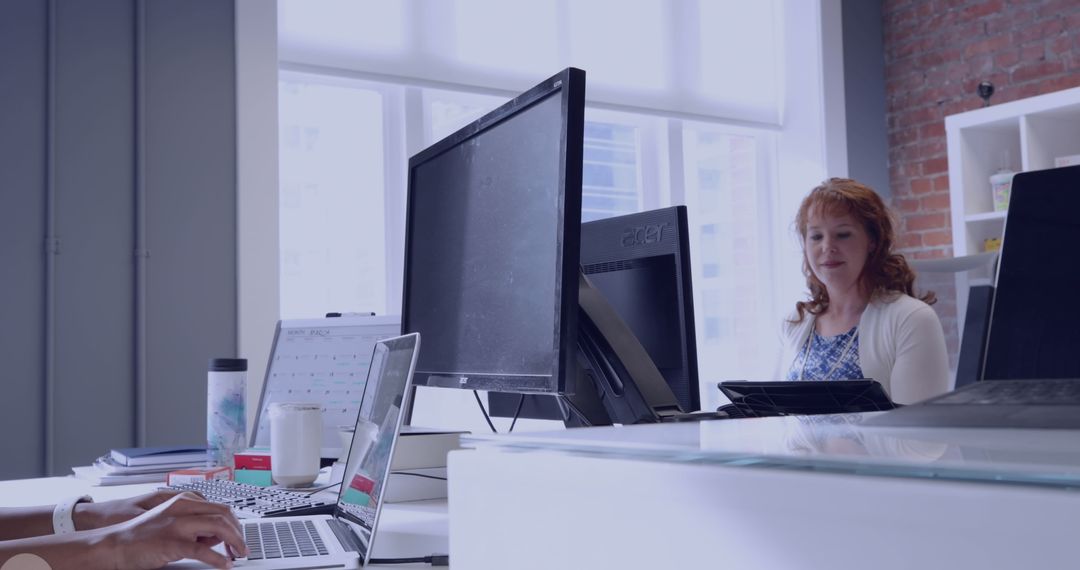 Modern Office Environment with Business Professionals