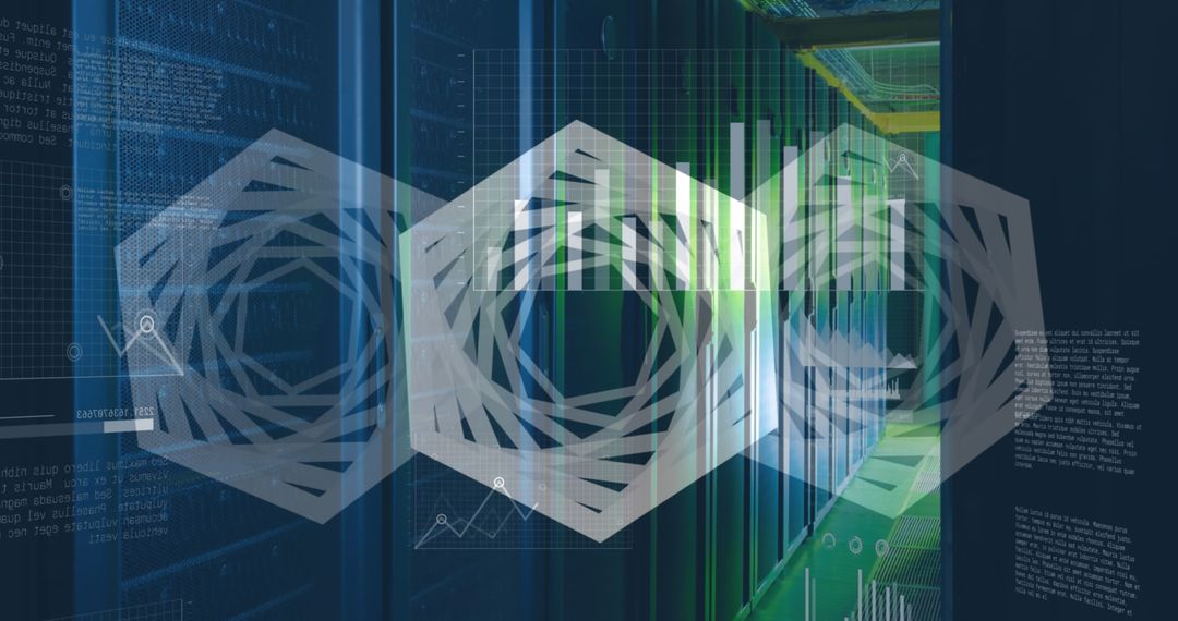 Advanced Technology Data Processing Infrastructure in Server Room