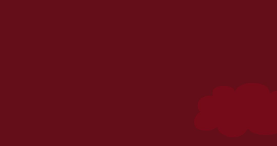 Minimalist Red Cloud on Dark Background with Copy Space