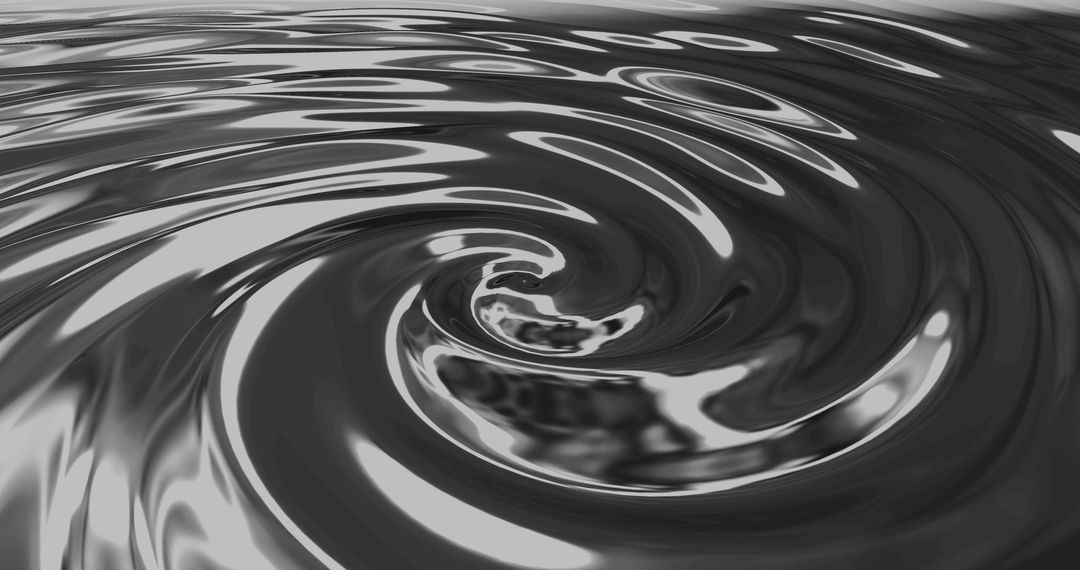 Hypnotic Metallic Swirl Creating Mesmerizing Abstract Motion