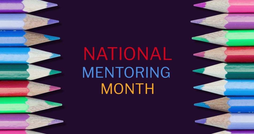 Colorful Support for National Mentoring Month Awareness