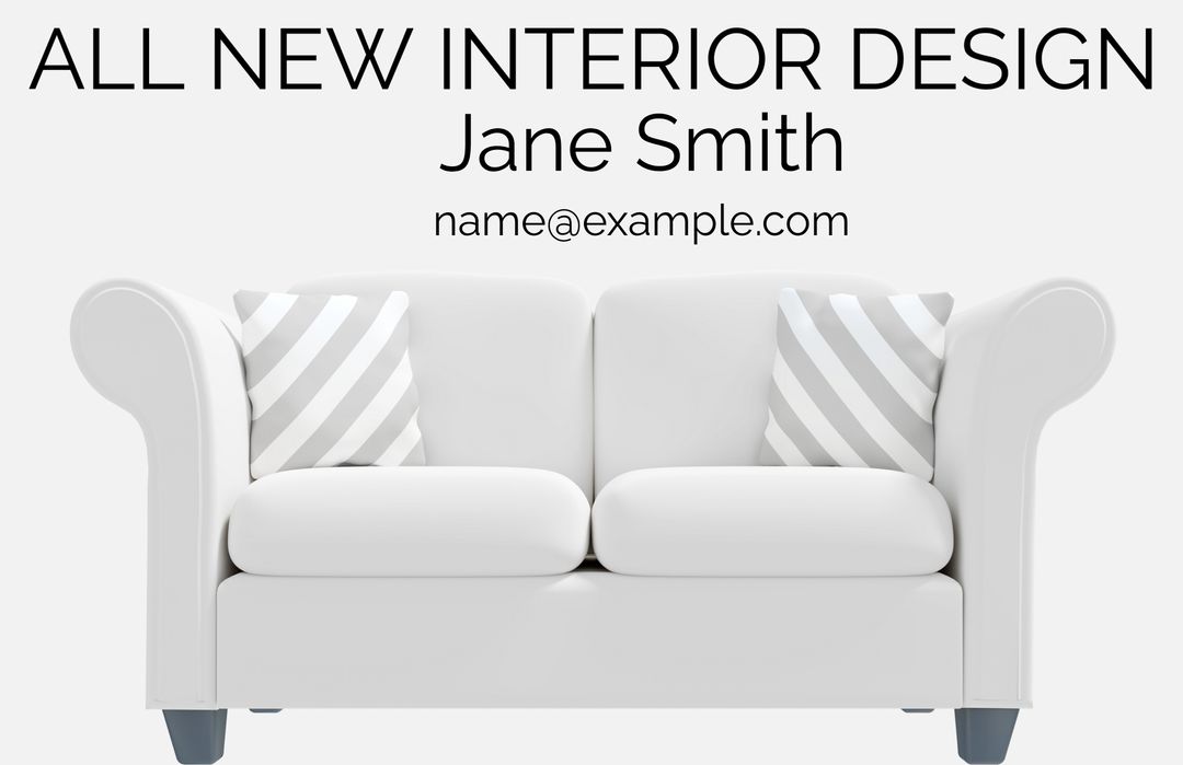 Sleek White Sofa for Modern Interior Design Promotion