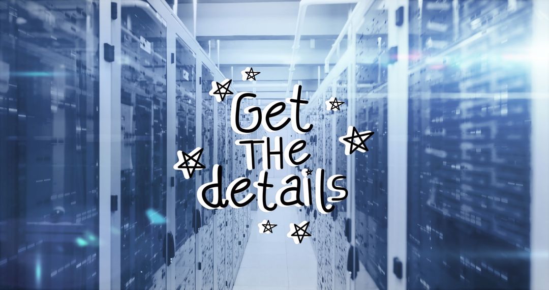 Server Room Technology and Get the Details Concept
