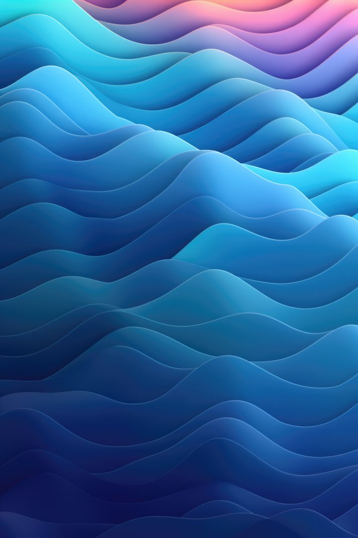 Abstract Gradient Waves in Blue and Pink Tones - Free Images, Stock Photos and Pictures on Pikwizard.com