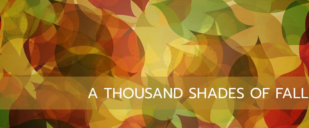 Colorful Autumn Leaves Mosaic Design Template